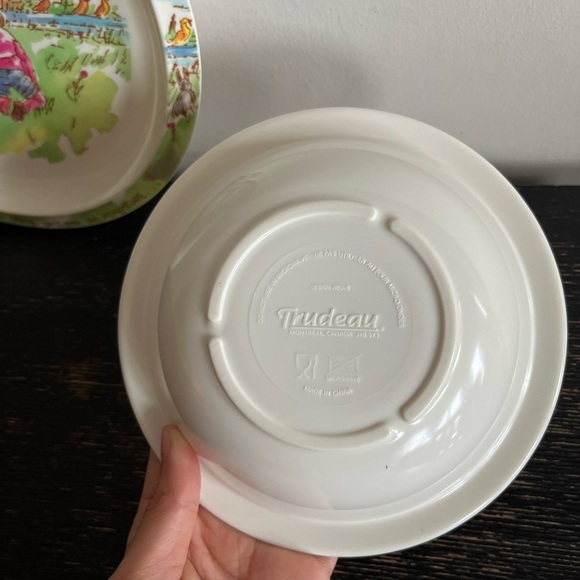Vintage Trudeau Winnie-The-Pooh Dish and Plate Set - Picture 4 of 6